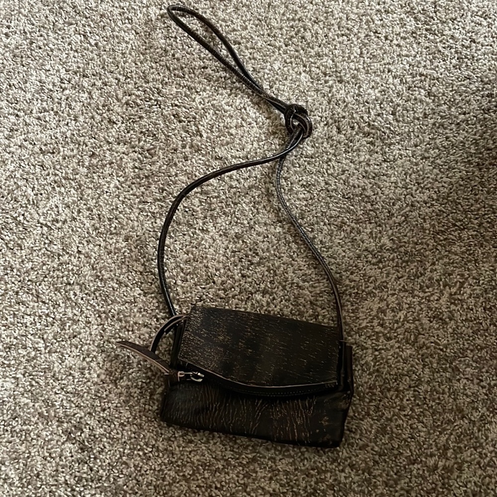 Free People mini leather crossbody bag
